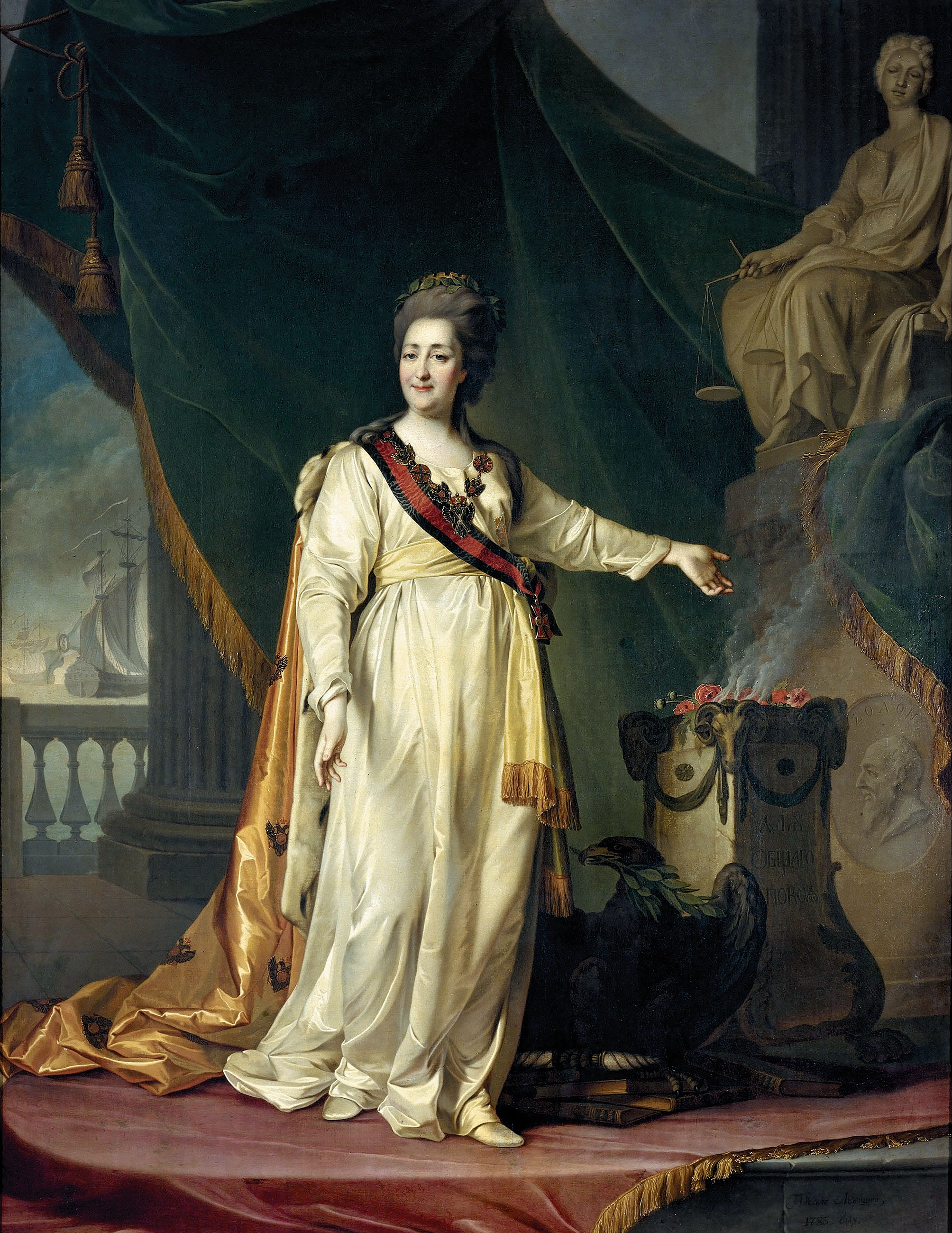 Екатерина II – законодательница. Художник Д. Г. Левицкий. 1783 г.