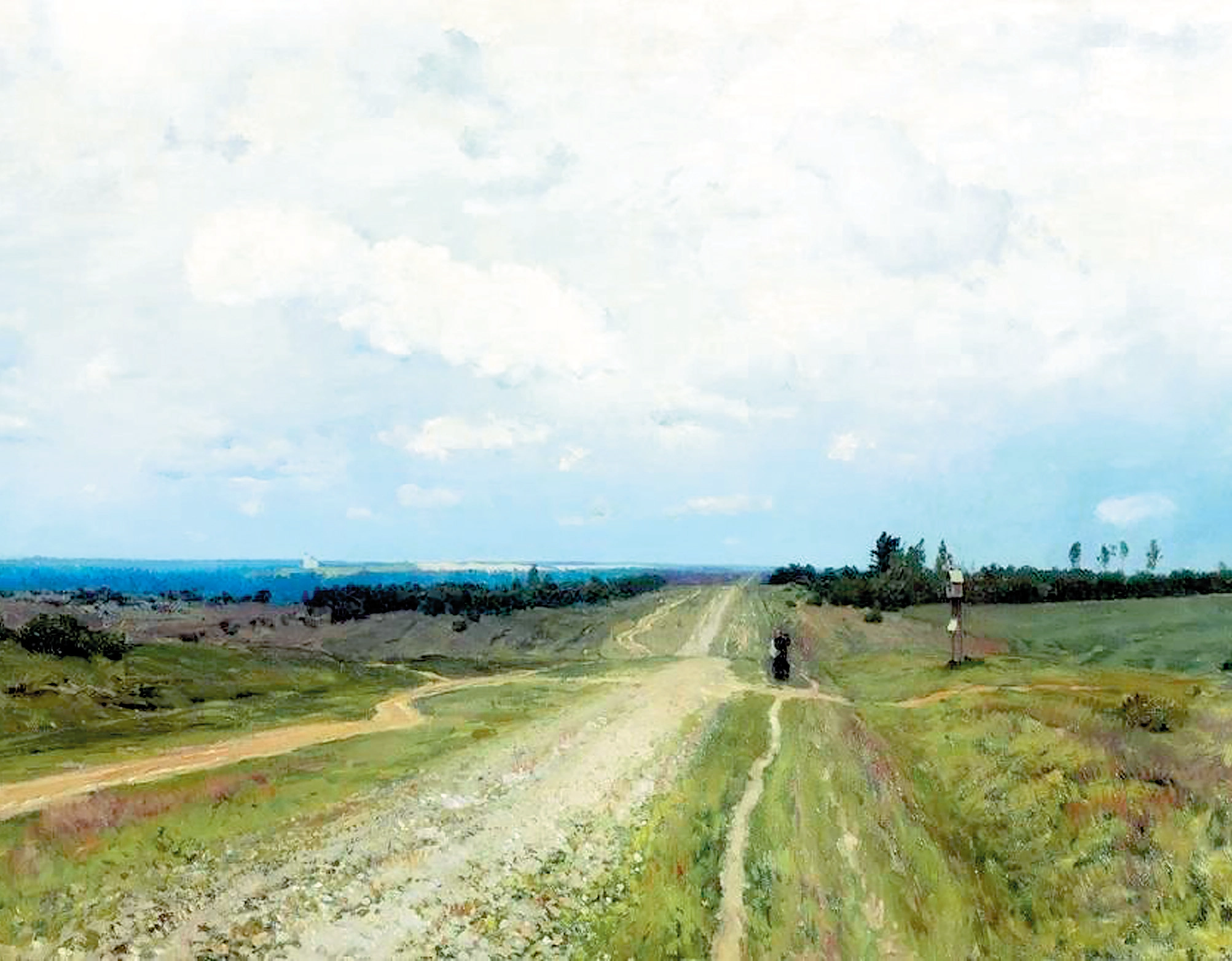 Владимирка. Художник И. И. Левитан. 1892 г.
