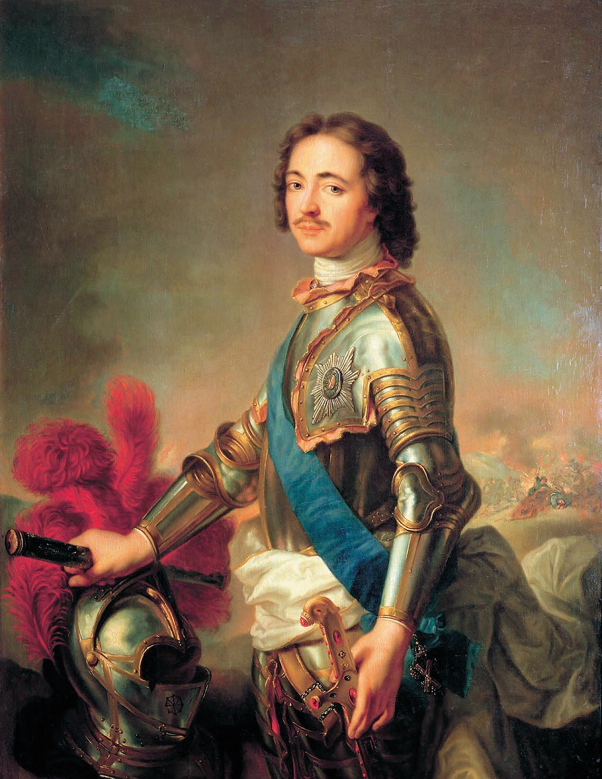 Петр I. Художник Ж.-М. Натье. 1717 г.