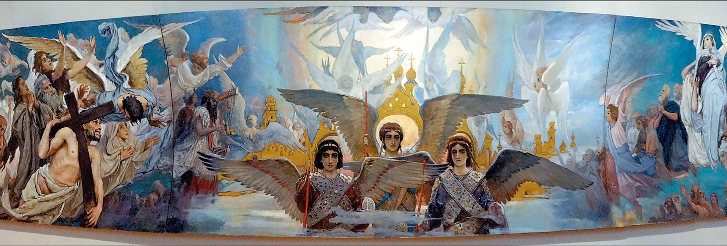 Преддверие рая. Эскиз для росписи Владимирского собора в Киеве. Художник В. М. Васнецов. 1885–1896 гг.