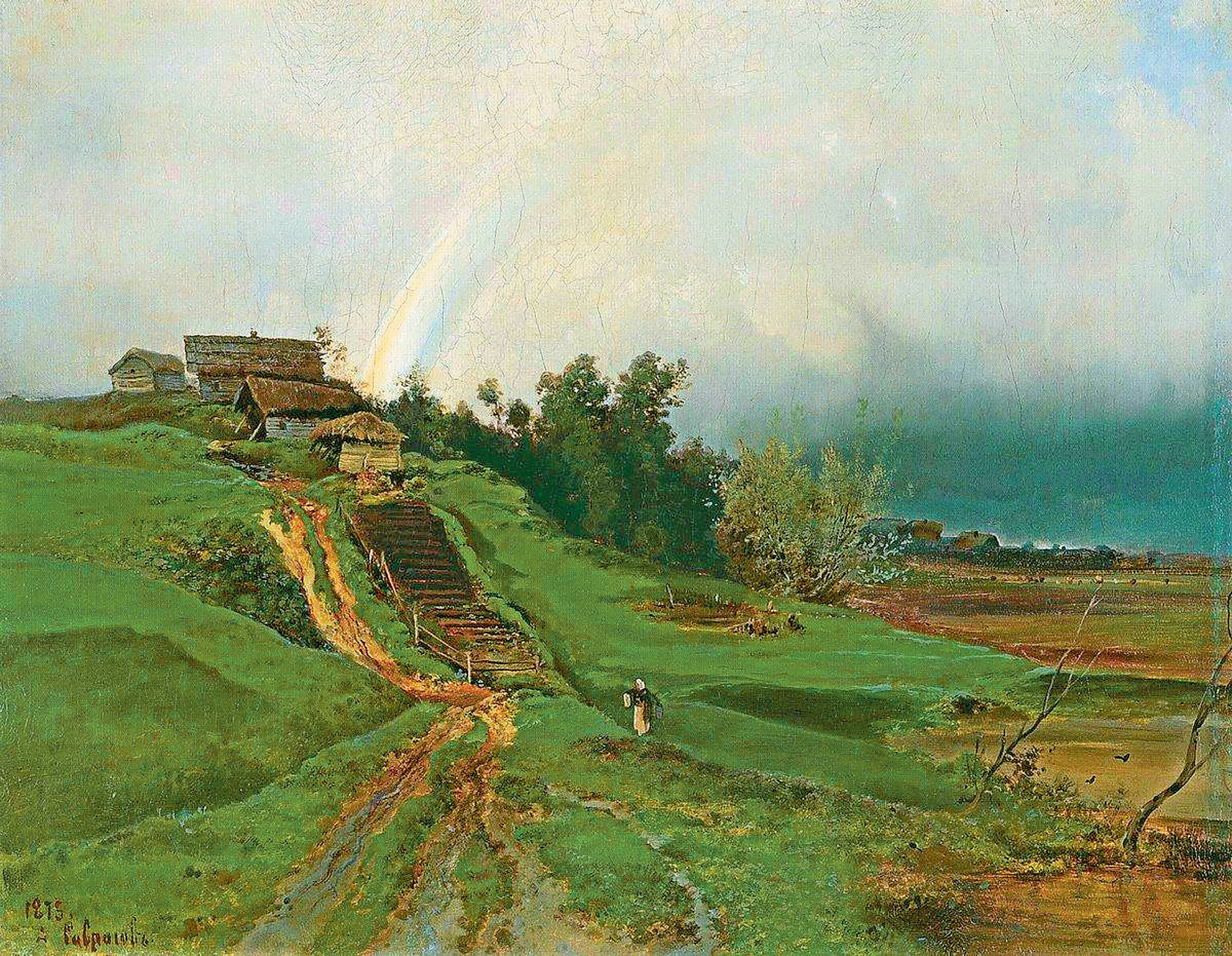 Радуга. Художник А. К. Саврасов. 1875 г.